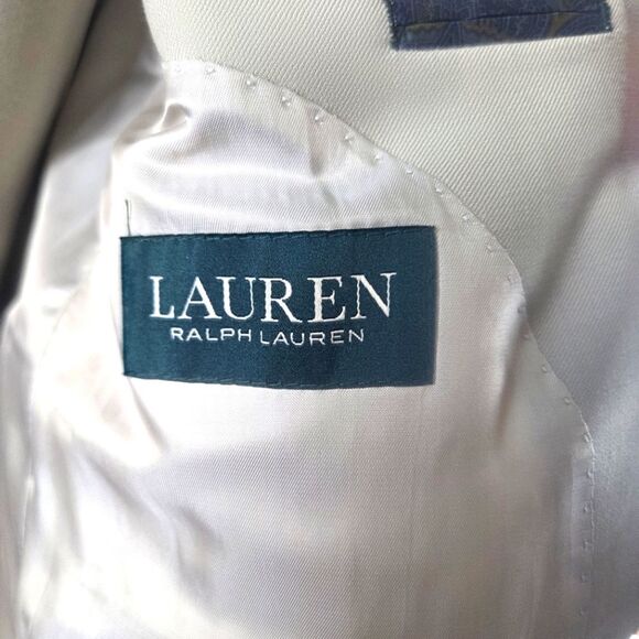 Men's Lauren Ralph Lauren Green Label Biege Wool Classic 2 Piece Suit 42S 36X30 - Picture 11 of 12